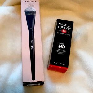 Sephora foundation brush & Makeup For Ever Foundation Package